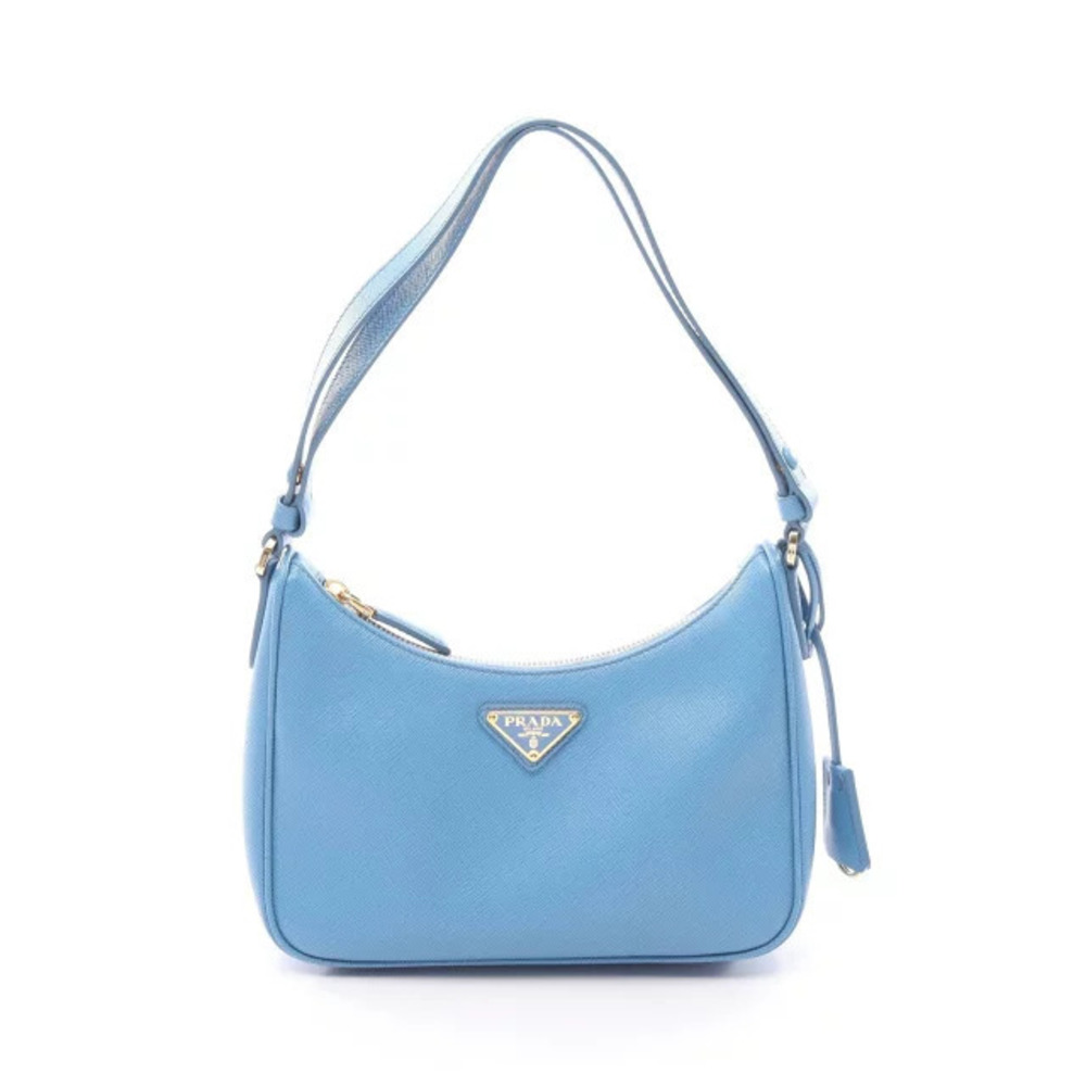 Prada Re Edition Bag Shoulder Saffiano Leather Blue